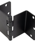 Heavy Duty Swing Clear Offset Hinge Blows Out Extra Room For Wheelchair Access matte black finish with smooth pin connection.