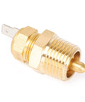 Electric Cooling Fan Thermostat Switch with Three Eighths Inch Pipe Thread shown with brass body.