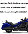 Honda Goldwing 7 Inch Spiral Flexible Motorcycle Antenna For GL1800 And F6B With Optimized AM FM Radio Reception on blue bike