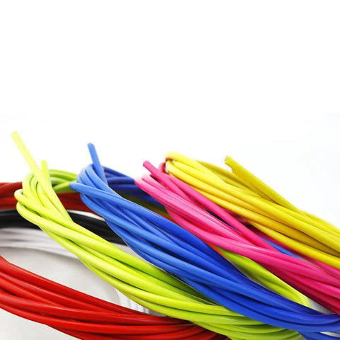 All In One Bike Cable Kit For Mountain And Road Bikes With Brake And Derailleur Housings Routing Damping Foam Sleeve End Caps Crimps Clips And Cable Guide For Clean Install In Ten Color Choices MTB multi-colored cables