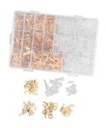 Slick Setup Pro Grade Killer Spade Connector Kit With 1000 Gold Plated Copper Male Female Wire Crimp Terminals in organizer