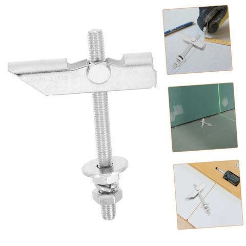 12 Piece Heavy Duty Drywall Anchors And Toggle Bolts Kit for Steel Walls and Metal Surfaces with installation steps shown