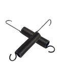 Hella Smooth Six Inch Extension Spring For Recliner Tilt Assist Mechanism Two Pack showing heavy duty black steel springs.