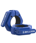 2 Inch Barbell Clamps Pair With No Slip TPR Lining Quick Release Barbell Clips For Secure Weightlifting At Home Or Gym Built To Last Durable Nylon Composite Blue.