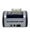 No Sweat Commercial Grade Five Point Automatic Money Bill Detector and Counterfeit Validator with screen showing bill scanning.