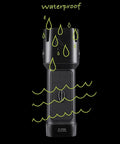 Flateye High Performance Flashlight With Cree LED Multi Position Beam Waterproof And Shockproof 1700 Lumens on black background