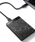 Ultra Slim 500 GB Portable External Hard Drive For Windows And Mac Plug And Play Ready With Fast Data Transfer Ideal For PC Laptop PS4 Xbox One And Xbox 360 On The Go Storage, black textured case
