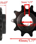 10 Tooth Sprocket And Spacer Kit With Five Eighth Inch Bore For Twenty To Thirty CVT Mini Bike Go Kart Chain Sizes 40 41 420