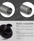 Heavy Duty Bungee Kit With End Cap For Indoor And Outdoor Sunshades And Roller Blinds, end cap design details
