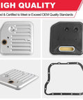 Beefed Up Transmission Filter And Gasket Kit Direct Fit For 42RE 44RE 46RE 47RE 48RE Automatics Fits 1998 2004 Dodge Jeep