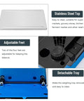 Heavy Duty Digital Kitchen Scale With 66 Lb And 30 Kg Capacity, 1 g Precision, price computing, stainless steel top, adjustable feet, detachable tray