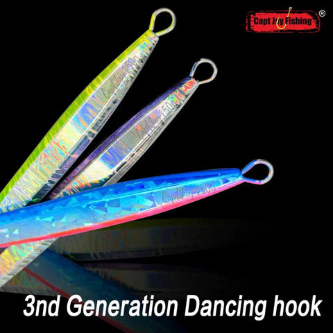 Hella Badass Saltwater Jigging Lures Set Of Three 150 Gram Speed Vertical Slow Pitch Artificial Bait Multi Color Metal Fishing Plugs.