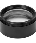 0.7X Microscope Auxiliary Objective Lens For Stereo Microscopes With 48mm Thread black lens front view