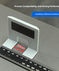 Easy Hinge Mate Door Jamb Jig For Precise Mortise And Hinge Cutting Adjustable Door Jamb Guide with ruler showing 25mm measurement