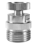 Brass Faucet Adapter With Aerator for Garden Hose, 360 Degree Swivel Sink to Hose Connector, Sturdy Chrome Plated Water Tap Adapter for Indoor and Outdoor Use, Easy Install and Leak Free, chrome-plated brass hose connector