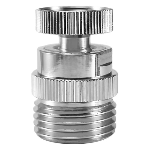 Brass Faucet Adapter With Aerator for Garden Hose, 360 Degree Swivel Sink to Hose Connector, Sturdy Chrome Plated Water Tap Adapter for Indoor and Outdoor Use, Easy Install and Leak Free, chrome-plated brass hose connector