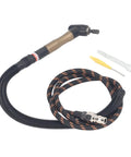 Heavy Duty Air Micro Die Grinder Kit With Rotary Switch Whips Up To 23500 Rpm showing flexible hose, pencil grip, and accessories.