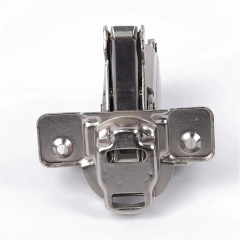 Front view of 165 Degree Cold Rolled Steel Door Spring Hinge for Cupboard Cabinet Soft Close Clamp Heavy Duty Kitchen