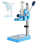 Heavy Duty Electric Drill Stand With 90 Degree Rotatable Head And 80Mm Stroke For High Precision Work with adjustable height clamp.