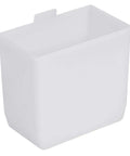 Durable Plastic Bin Cup Storage For Sorting Small Parts In Shelf Bins Two Inch By Three And One Quarter Inch By Three Inch White Case Of 48