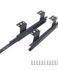 Beefy Keyboard Tray Slides 10 Inch Or 12 Inch With Ball Bearing Full Extension Drawer Runners, steel under desk mount with screws.