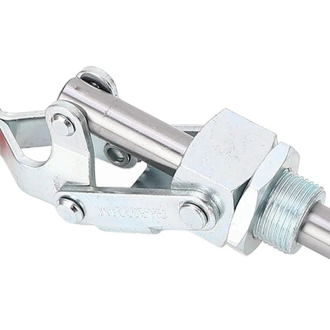 Push Pull Clamp Head With 65.5 mm Stroke And 318 kg Clamping Force Quick Release Elbow Joint Vertical Toggle Clamp For Welding And Woodworking Heavy Duty Secure Hold Tool For Precise Positioning, metal head close-up
