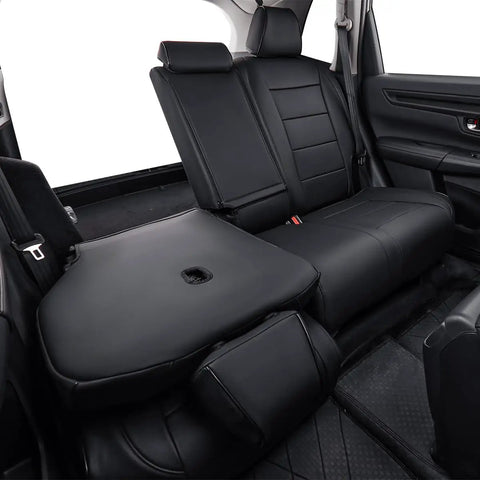 Custom Fit Honda CRV Seat Covers Full Set With Faux Leather Look Waterproof Build For 2023 2024 2025 2026 SUVs And Trucks Black