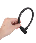 Hand holding Two Piece Childproof Cable Lock For French Door Fridge And Kitchen Cabinets Quick Install Easy To Use Kid Safe Security Lock