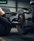 Mechanic using Pro Grade Brake Clevis Pin Press Tool For Class 6 To 8 Semi Trucks And Commercial Vehicles Heavy Duty Pin Removal