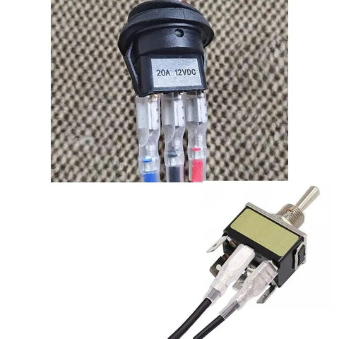 30 Pack 2.8mm Spade Crimp Terminals For 16AWG Wire, Insulated Female Quick Connectors With Tin-Plated Copper, Easy Crimp And No Slip Fit, Durable Spade Terminals For Auto, Bike, And Electronics Wiring installed on switch and socket