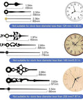 Clock Timing Movement Repair Kit With Replacement Hands For Music Box Restoration, multiple hand styles and sizes displayed.