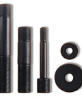 Hole Opener Accessory Kit With Large And Small Tie Rods And Washers For Syk8A Syk8B And Syk15 Punching Machines Pro Grade Heavy Duty Industrial Set For Versatile Hole Punching Operations, black steel tie rods and washers