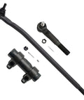 Dodge Ram 2500 4WD Front Drag Link Kit 3 Piece Replacement For 2008 To 2010 Models, Heavy Duty Steering Linkage With Pitman Arm And Inner Tie Rod For A Solid Front End, black steel parts