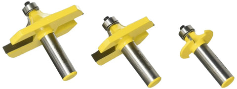 Table Edge Thumbnail Router Bit Set, 3 Bit Pack, 1/2 Inch Shank, Pro Woodworking Edge Profile Kit with premium C3 tungsten carbide blades