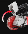 Heavy Workhorse Wall Groover With Onboard Dust Catcher Makes Quick Work Of Concrete Brick Stone Surfaces Delivering Clean Smooth Cuts For Fast Renovations, showcasing the blade cover design.