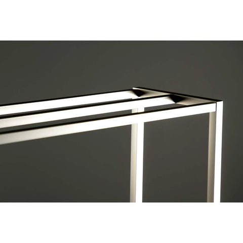 Top view of Edenscape Freestanding Towel Rack Brushed Nickel With Super Sturdy Solid Steel Construction Three 24 Inch Bars Generous Bottom Storage