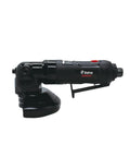 Pro-Grade Air Angle Grinder 4.5 Inch Compact Pneumatic Power Tool for Gritty Metal Grinding and Cutting Tasks, side view.