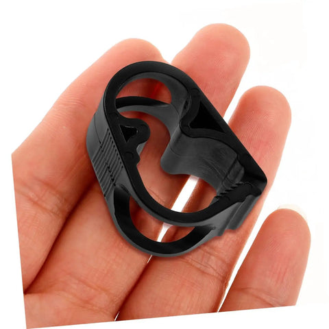 Adjustable Tube Pinch Valve Clamps For Lab Tubing, small black plastic design held in hand, multi function laboratory tube clips