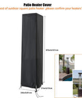 Beefy Waterproof Pyramid Patio Heater Cover With Zipper Fits Outdoor Propane Heaters 87 Inch Tall 21 Inch Wide Black