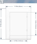 Size diagram of Heavy Duty Self Adhesive Access Panel For Drywall 6 X 8 Inch showing dimensions and design details.