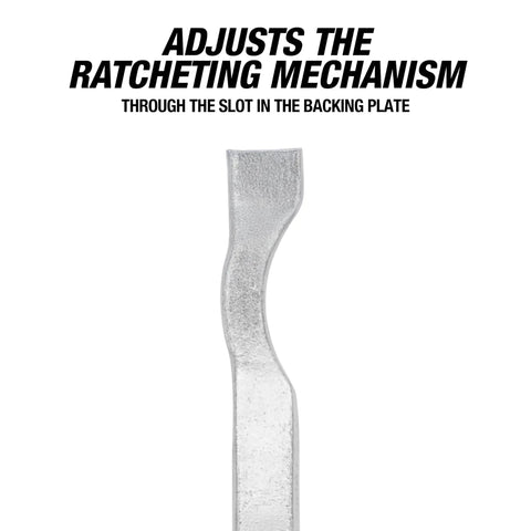 Drum Brake Spoon Tool With 29 Degree And 45 Degree Angled Ends, Heat Treated Steel Construction, close-up on 29° angled end.