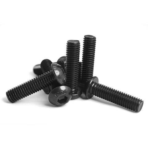 Top Tier M3 X 30mm Button Head Socket Cap Screws Built Tough As Nails With 10.9 Grade Alloy Steel And Durable Black Oxide Finish Featuring Metric Allen Hex Drive Totally Threaded A Solid 50 Pack stacked in a pile