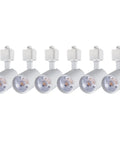 Arcfox 7W 3000K LED Track Lighting Heads Dimmable 3 Wire Single Circuit H Type Track Lights for Dining Room and Kitchen
