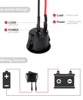 Wiring diagram for Six Pack Pre Wired Round Rocker Switches 2 Position On Off Toggle 12V DC With 100mm Leads for boat car RV