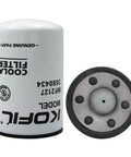 Heavy Duty Coolant Filter For Cummins Isx Isx12 Isx15 And X15 Engines Snap Direct Replacement showing top and bottom view.