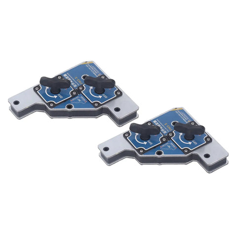 Heavy Duty Welding Magnet With 28kg Pull Force Dual Switch for precise angle fixing on steel plates and bars.