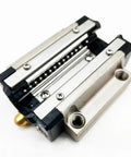 Pro Grade Linear Guide System With HSR15 And HSR15A Linear Block in detailed view, one color finish, CNC rail application