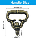 20 Pack Mini Bronze Cabinet Handles Set With Self Tapping Screws Zinc Alloy Small Drawer Pulls size details