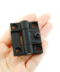 Two Pack Pro Grade Adjustable Torque Positioning Door Hinge Black Plastic 43mm By 36mm Four Countersunk Holes E6 10 301 20 Series