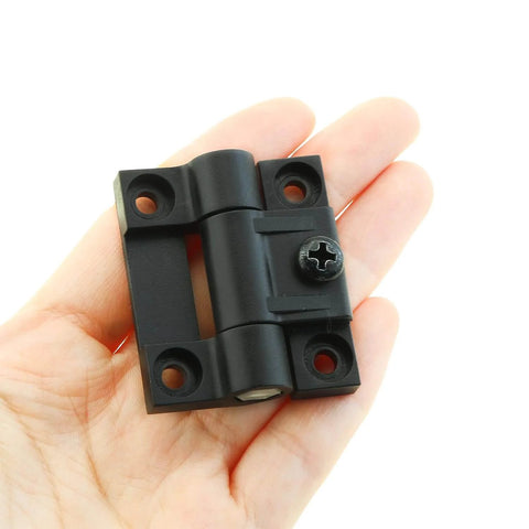 Two Pack Pro Grade Adjustable Torque Positioning Door Hinge Black Plastic 43mm By 36mm Four Countersunk Holes E6 10 301 20 Series